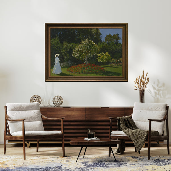 Claude Monet - Bahçedeki Kadın Sainte-Adresse poster