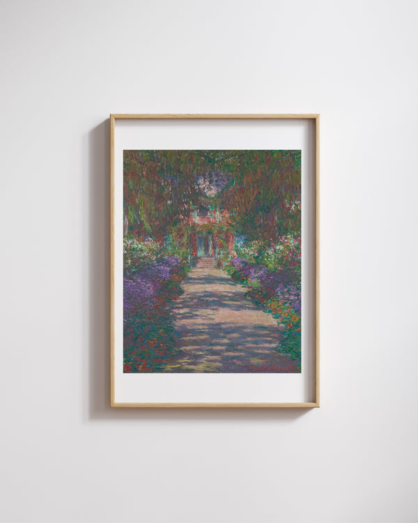 Claude Monet-Giverny’de Monet’nin Bahçesinde Bir Yol