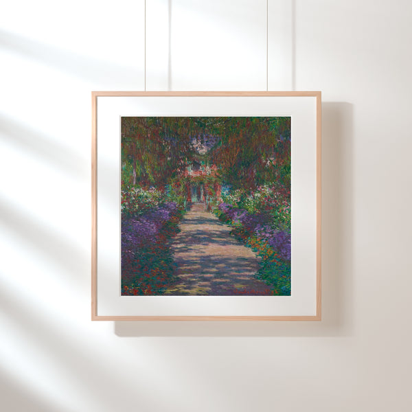 Claude Monet-Giverny’de Monet’nin Bahçesinde Bir Yol