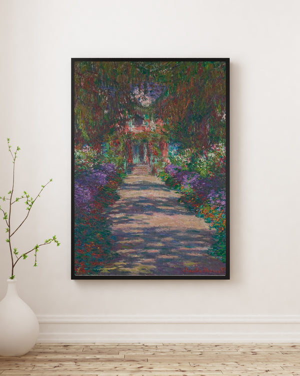 Claude Monet - Giverny’de Monet’nin Bahçesinde Bir Yol