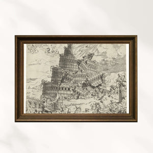Cornelis Anthonisz. - Babil Kulesi’nin Çöküşü Fine Art Baskı
