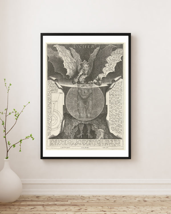 Cornelis Galle - Lucifer fine art baskı