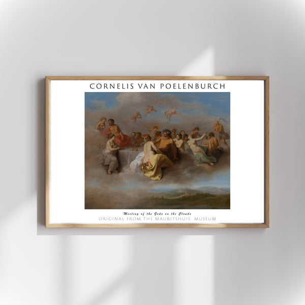 Cornelis van Poelenburch-Peleus ile Thetis’in Düğününde Tanrıların Şöleni poster