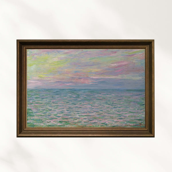 Claude Monet - Pourville’de Gün Batımı - Yüksek Gelgit