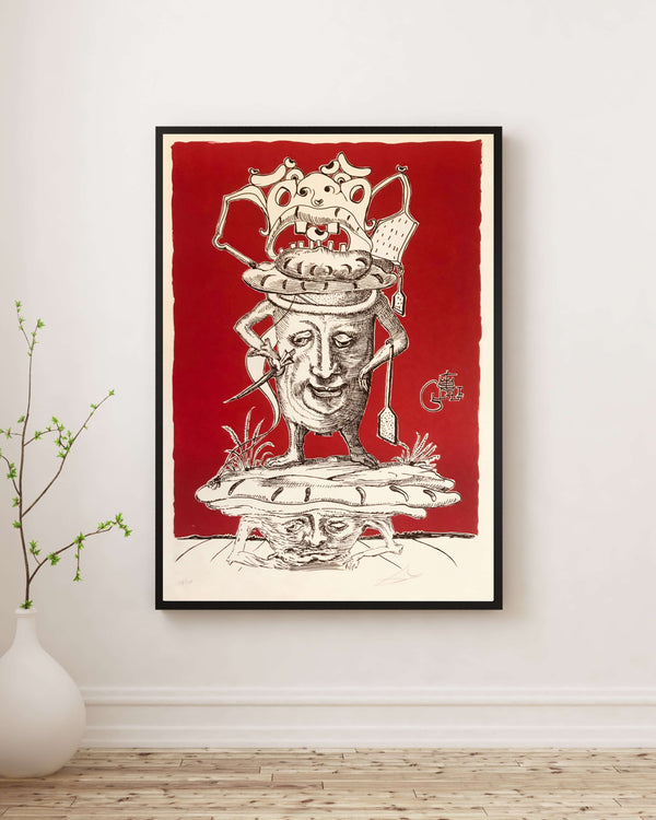 Salvador Dalí - Pastacı Aşçı - Pantagruel fine art baskı