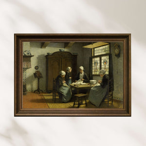 David Adolph Constant Artz - Katwijk Yetimhanesinde Poster