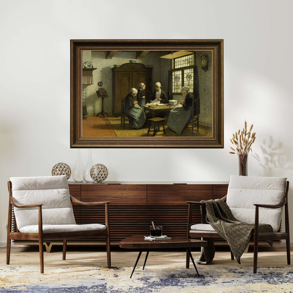 David Adolph Constant Artz - Katwijk Yetimhanesinde Çerçeve
