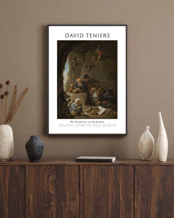 David Teniers-Aziz Antonius’un Baştan Çıkartılması çerçeve