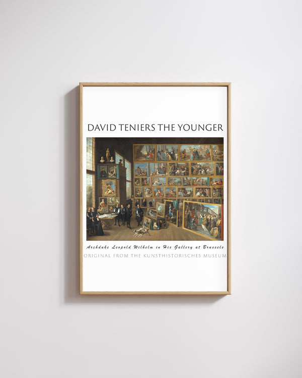 David Teniers the Younger - Arşidük Leopold Wilhelm Brüksel’deki Galerisinde poster