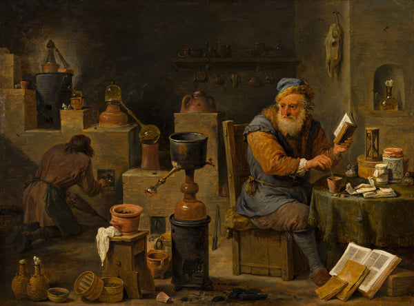 David Teniers the Younger-Simyacı tablo