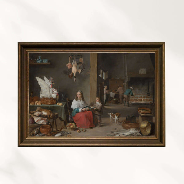David Teniers the Younger - Mutfak İç Mekânı