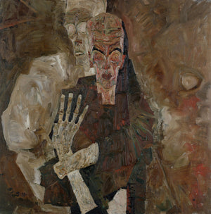 Egon Schiele - Ölüm ve İnsan - Kendini Görenler II Fine Art Baskı
