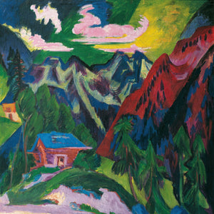 Ernst Ludwig Kirchner - Klosters Dağları Fine Art Baskı