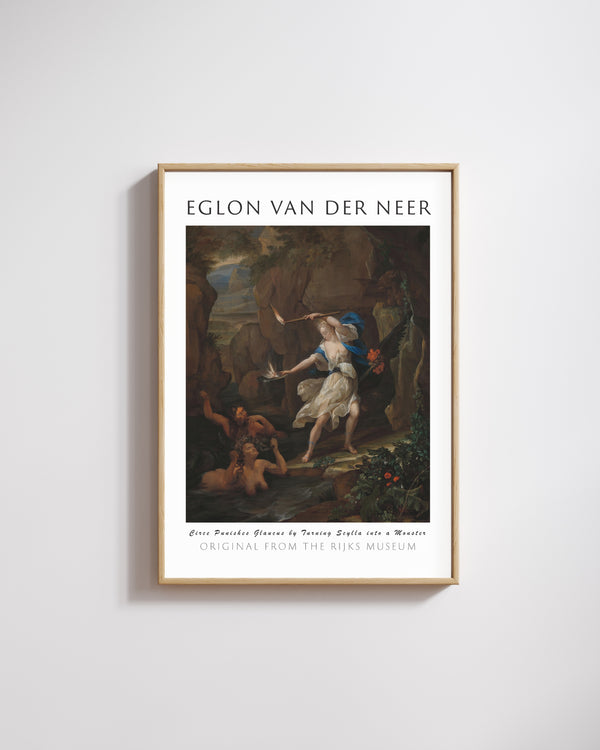 Eglon van der Neer-Kirke, Glaukos’u Cezalandırarak Skylla’yı Canavara Dönüştürüyor poster