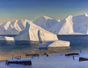 Rockwell Kent - Kasım Başında Kuzey Grönland tablo