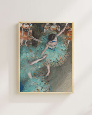 Edgar Degas - Salınan Dansçı - Yeşilli Dansçı Fine Art Baskı