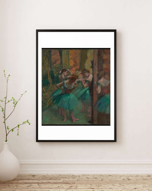 Edgar Degas - Pembe ve Yeşil Dansçılar Fine Art Baskı