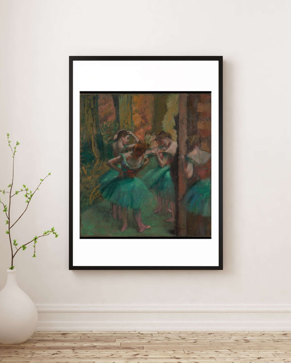 Edgar Degas - Pembe ve Yeşil Dansçılar Fine Art Baskı