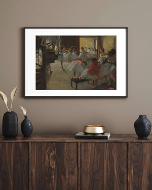 Edgar Degas - Dans Dersi Çerçeve