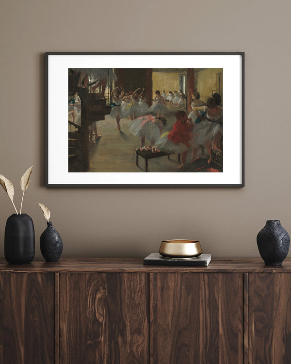 Edgar Degas - Dans Dersi Çerçeve