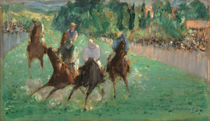 Édouard Manet - Yarışlarda Fine Art Baskı