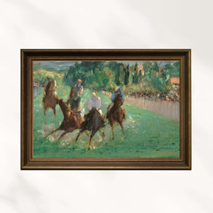 Édouard Manet - Yarışlarda Fine Art Baskı