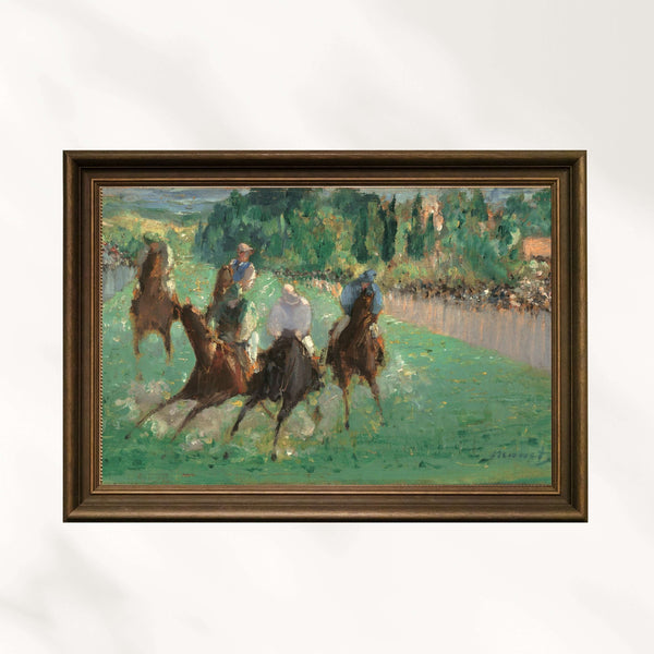 Édouard Manet - Yarışlarda Fine Art Baskı