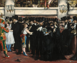 Édouard Manet - Operada Maskeli Balo Tablo