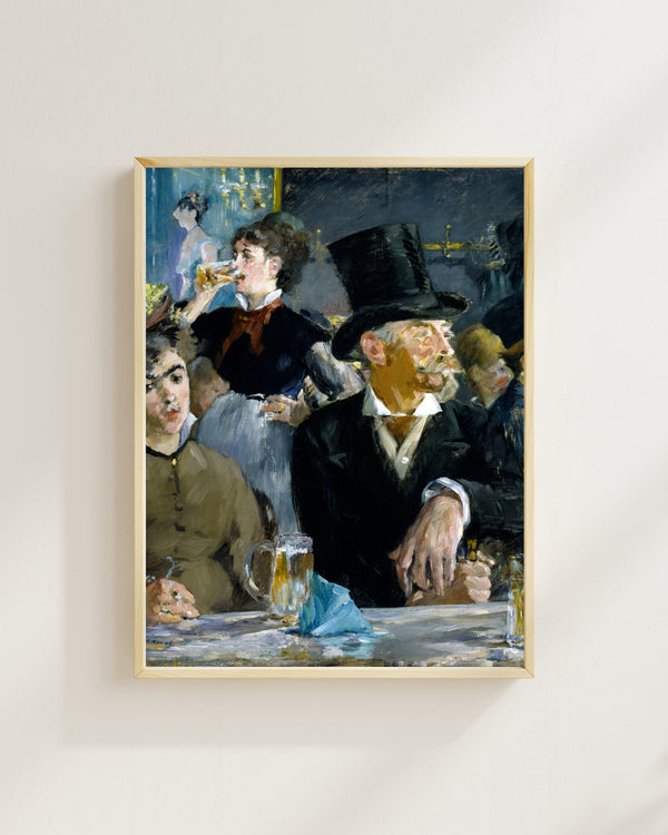 Édouard Manet - Kafede fine art baskı