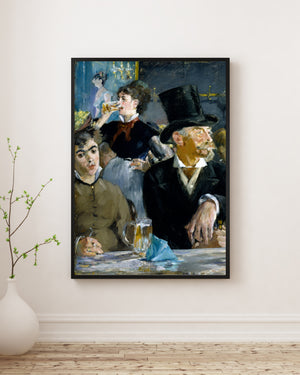 Édouard Manet - Kafede fine art baskı