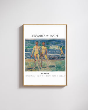 Edvard Munch-Deniz Başında Adamlar poster