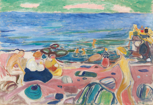 Edvard Munch - Åsgårdstrand'dan Bir Sahne