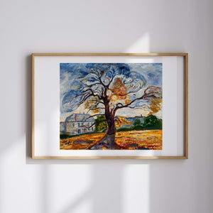 Edvard Munch - Meşe Ağacı Fine Art Baskı