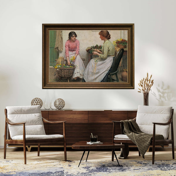 Edwin Harris - İlkbahar Çiçekleri Fine Art Baskı
