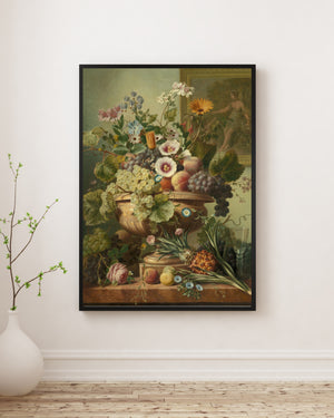Eelke Jelles Eelkema - Çiçekler ve Meyvelerle Natürmort Poster
