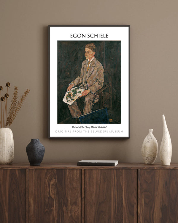 Egon Schiele-Dr. Franz Martin Haberditzl Portresi çerçeve