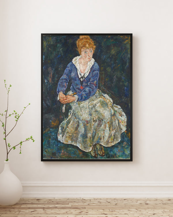 Egon Schiele - Sanatçının Eşi Edith Schiele’nin Portresi poster