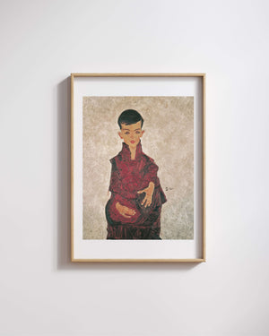 Egon Schiele - Reinerbub Herbert Reiner’in Portresi Fine Art Baskı