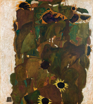 Egon Schiele - Ayçiçekleri I Fine Art Baskı