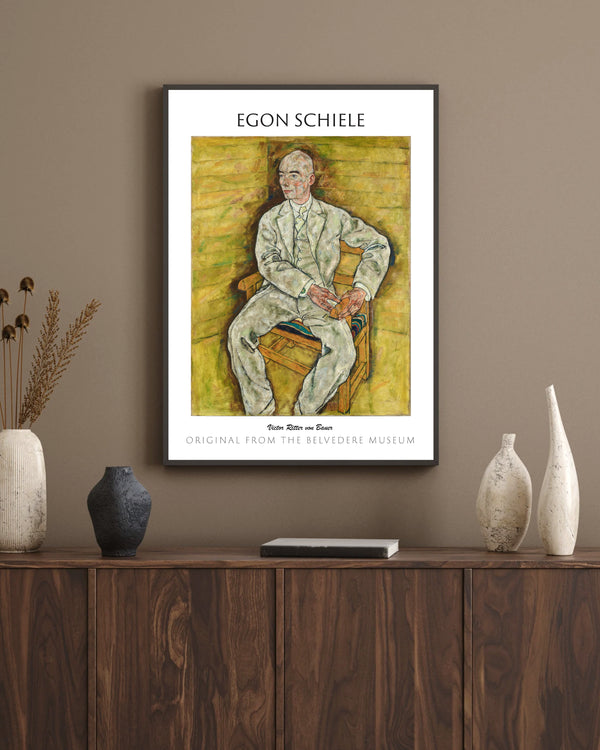 Egon Schiele-Viktor Ritter von Bauer’in Portresi çerçeve