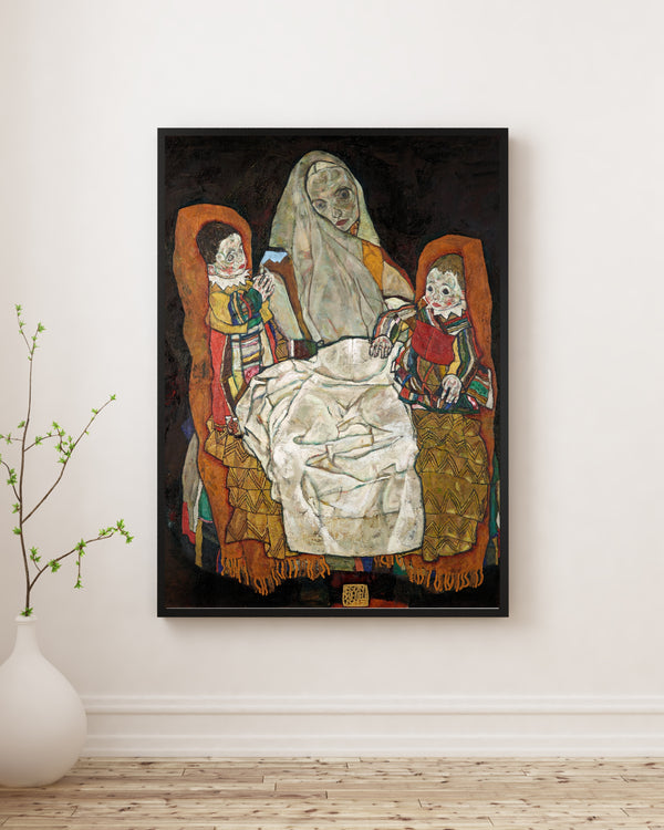 Egon Schiele - İki Çocuklu Anne III Poster