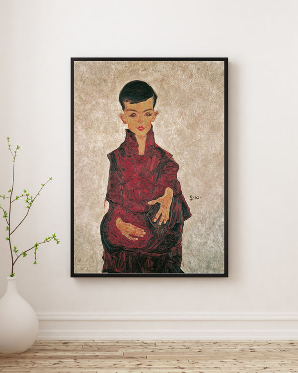 Egon Schiele - Reinerbub Herbert Reiner’in Portresi Poster