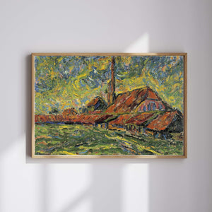 Erich Heckel - Tuğla Fabrikası Fine Art Baskı