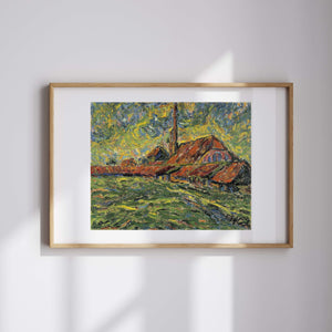 Erich Heckel - Tuğla Fabrikası Fine Art Baskı
