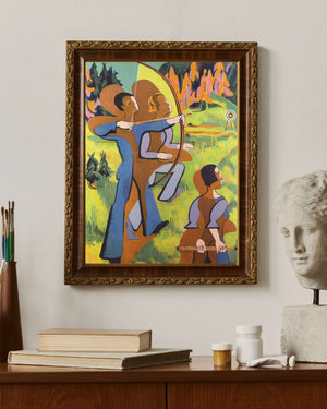 Ernst Ludwig Kirchner - Okçular Fine Art Baskı