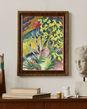 Ernst Ludwig Kirchner - Kıvrımlı Koy Fine Art Baskı