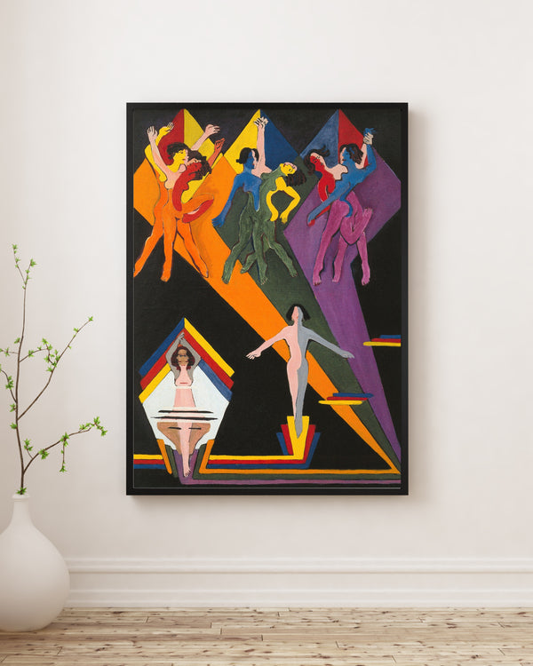 Ernst Ludwig Kirchner - Renkli Işınlar İçinde Dans Eden Kızlar