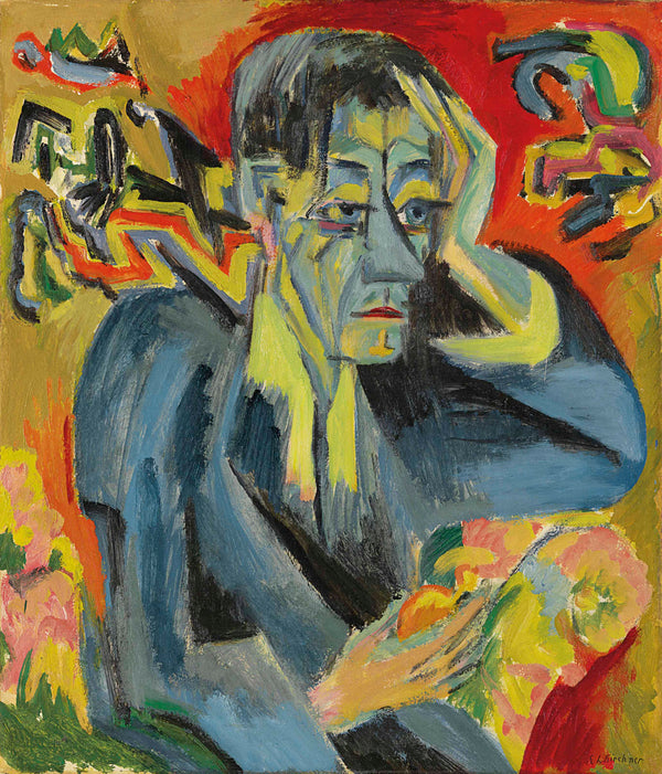 Ernst Ludwig Kirchner - Şair Frank'ın Portresi