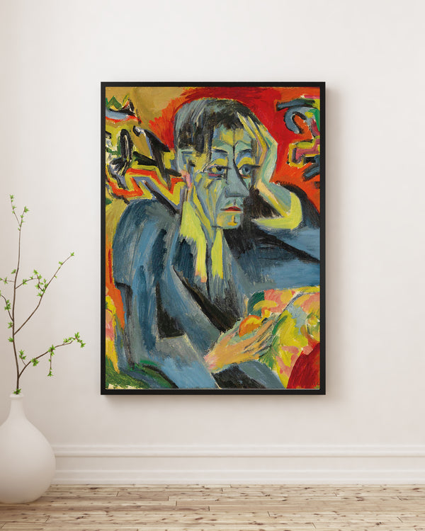 Ernst Ludwig Kirchner - Şair Frank'ın Portresi