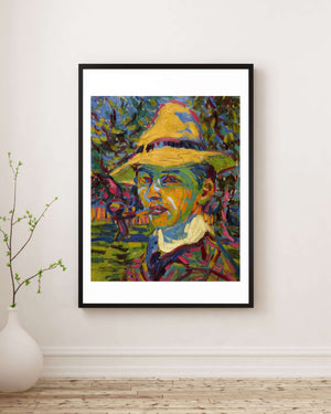 Ernst Ludwig Kirchner - Pipolu Otoportre Fine Art Baskı